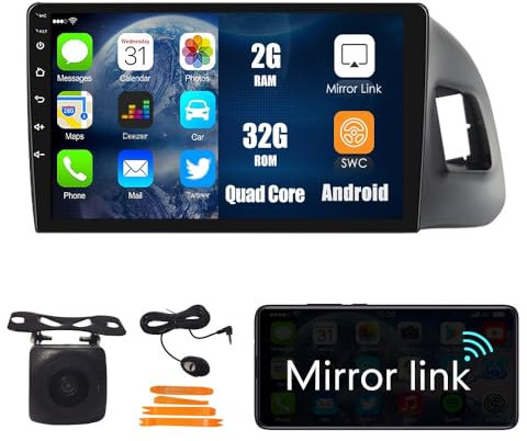 Android 10 Autoradio Car Navigation Reproductor Multimedia estéreo GPS Radio 2.5D Pantalla táctil paraAudi Q5 2010-2018