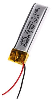 YUNIQUE GREEN-CLEAN-POWER - 350829 Rechargeable LiPo Battery 3.8V 50mAh | For Bluetooth Headphones, Smart Watch, POS | With PCM Protection, High Discharge Rate | Compatible with Arduino, Syma Drone
