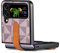COQUE Custodia per Galaxy Z Flip 4 5G Cover, Custodia per Telefono All-Inclusive Ultra Sottile con Supporto per Cinturino Video, Cover per Telefono Pieghevole per Samsung Galaxy Z Flip 4 5G-Viola