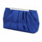 Jywmsc Borsa da sera in raso da donna Elegante pochette da sera plissettata in raso per donna Borsa da sposa in argento