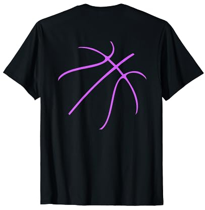 Basketball Sport mit lila Farbe T-Shirt