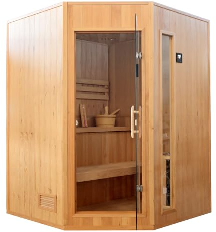 Sauna Helsinki traditionelle Heimsauna Saunakabine Saunaofen Steuergerät Zubehör