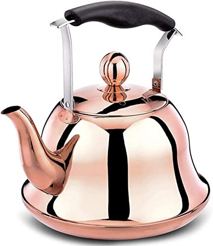 Bollitore da tè in acciaio inossidabile Fischietti da tè Fischio Manico freddo Bollitore da tè, Bollitori da campeggio for stufa ad acqua bollente Bollitore da tè in acciaio inossidabile 2201200414 te