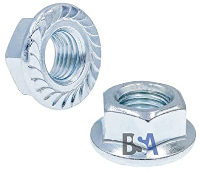 Sechskantmutter Flansch M16 IROX 01 Stahl verzinkt Klasse 8 (6S) DIN 6923