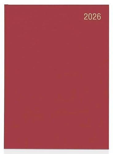 Top Sale Terminplaner 2026 A4, Wochenansicht, Jahresplaner mit festem Einband und Lesebändchen, großer professioneller Organizer, Kastanienbraun