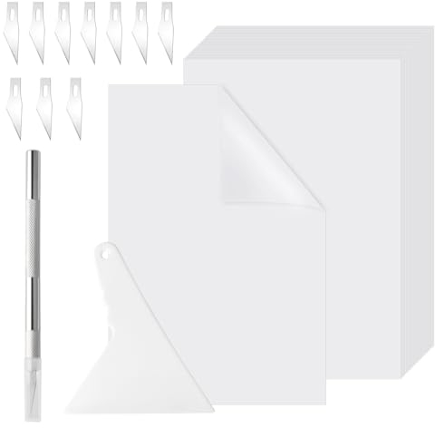 VMUTGA 200 Piezas Papel de Pintura de Diamante, Papel de Liberación de Doble Cara Antiadherente Cubierta de Repuesto Papel de Pintura de Diamante Diamond Painting Accesorios con Herramientas(10*15cm)