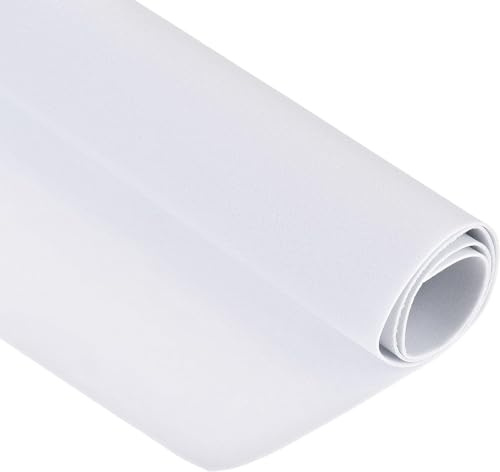MACHSWON Weiße EVA-Schaumblätter 13 x 39 Zoll 1mm dicke Blätter Rolle für Handarbeiten DIY-Projekte, intellektuelle Bausteine, 1 Stk.