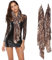 INOGIH Damen-Schal mit Blumenmuster, leicht, modischer Leopardenmuster, Sonnenschutz-Schal, Urlaubsschal für Reisen, Leoparden-Print, Einheitsgröße