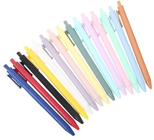 EXCEART 24pcs Gel Stifte Quick Dry Presse Typ Schreiben Stifte Student Schule Büro