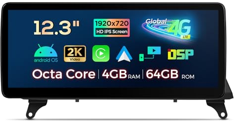 XTRONS 12.3 Zoll HD IPS Android 14 Autoradio Octa Core 4GB 64GB 4G LTE Car Play Android Auto Bluetooth GPS WLAN Optional DAB OBD TPMS DVR AHD Kamera Für BMW X5 E70 X6 E71 CCC System Linkslenker