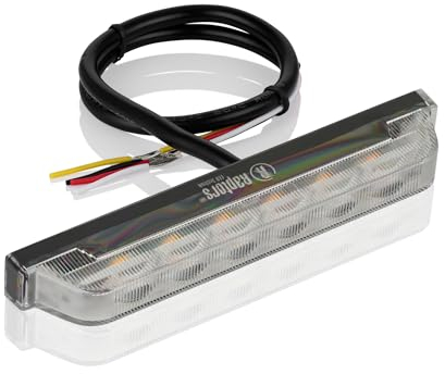 Raptors LED Technik Slim LED Frontblitzer | ECE R65 Zulassung Extrem flach 1,2cm | Warnleuchte für Einsatzfahrzeuge oder Baufahrzeuge (Blau, 6-LED)