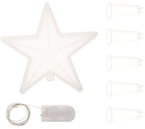 OHPHCALL 1 Satz Sternform Harz Silikonform Zum Basteln Baumspitze Silikonform Kerzenformen Aus Silikon Handgefertigte Handwerksform Seifenformen Aus Silikon Epoxid Plastik Weiß Domlicht