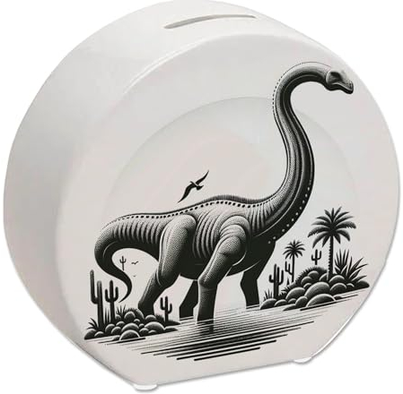 Brachiosaurus Spardose Gigantischer Langhals Dinosaurier für Kinder Urzeitlicher Jura Herbivore Mesozoikum Sammlerstück