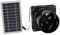 banapoy Solarbetriebener Abluftventilator, 10W Solarpanel-Lüftungsventilator, Rundes Rohr, Solarbetriebene Ventilatoren, Hühnerstall-Solarventilator, Kühlventilator für Gewächshaus