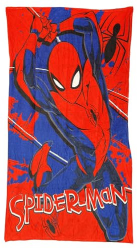 Plaid in ciniglia Spiderman Marvel coperta per bambini 140 x 90 cm 100% poliestere