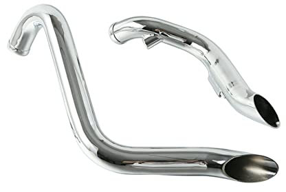 TUHBCX Motorräder Auspuffanlage Motorrad 1 3/4 Rohrauspuff Für Für Touring 1984-2016 Für Sportster 883 1200 Für Drag 1986-2013 Schalldämpfer(B)