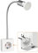ledscom.de Steckdosenlampe LESCH Leselampe, chrom/weiß inkl. GU10 LED Lampe 7W, 630lm, warmweiß