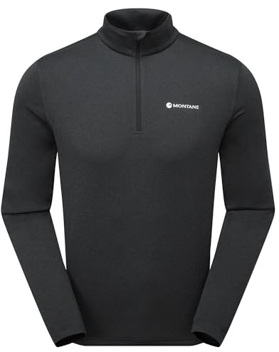 Montane Men's Dart Zip Neck T-Shirt Black
