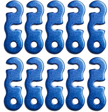 Abcsweet 10Pcs Outdoor Camping Zelt Seil Schnallen 3 Loch Seil Spanner Abspann Schnur Teller Zelt Spanner Zelt Seil Schnalle