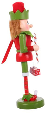 OFFSCH Decoración De Mesa Navideña Cascanueces Artesanía Figura De Madera Adorno Festivo Decoración De Escritorio