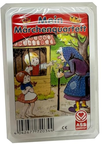 alles-meine.de GmbH Kartenspiel - Quartett - Sammelkarten - Märchen Geschichten - Kartenspiele Kinder Trumpfspiel Spielen Kinderkartenspiel Top Ass - Märchenquartett
