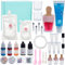 WEBEEDY DIY Lippenglanz Machen Kit 30 Pcs DIY Lipgloss Handmade Set mit Feuchtigkeitspflege Lipgloss Basis, Lipgloss Rohre, Lipgloss Pigment für Erwachsene Frauen Geburtstag Spaß Geschenk