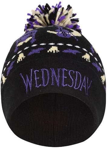 Wednesday Midnight Beanie Mehrfarbig Fan Merch, Film, TV-Serie, Multicolor, Einheitsgröße