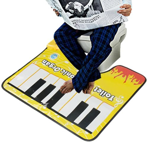 Toiletten Piano Matte - Künstlerischer Klavier Klang Teppich Für Badezimmer | Toilettenmatten Für WC Teppich Lustiger Badezimmerteppich | Musikalische Bodenmatte Für Toilette, Badezimmer, Wohnheim