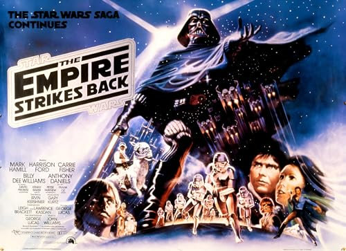 Love By Canvas Star Wars Filmposter The Empire Strikes Back, 250 g/m², glänzend, ungerahmt, klassische Filmwandkunst (A4)