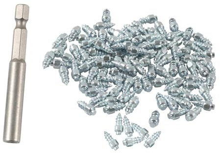 Folpus 100 Unidades de Clavos para Neumáticos, Accesorios para Invierno, 4x9mm