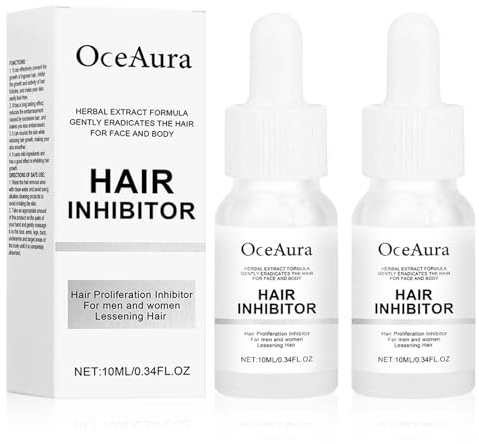 2 Piezas Inhibidor del Crecimiento del Cabello, Depilación Corporal | Suero Anticrecimiento del Cabello, Depilación Corporal, Regeneración Tardía del Cabello, para Todos los Tipos de Piel