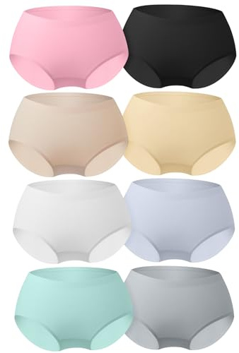 Soleurfe Unterhosen Mädchen Nahtlose Seidenweich Atmungsaktiv Mittelbund Etikettenfrei Unterwäsche Mädchen Seamless für Gymnastik Turnen unter Leggings (9-16 Jahre)