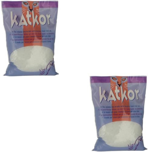 Urin-Proben-Set für Katzen, Katkor Pearl Katzenstreu, 2 x 200 g, mit Pipette und Schlauch