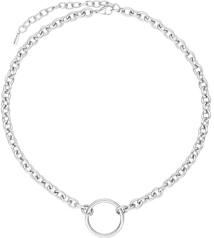 Wildcat Halskette - O Necklace - Metal argenté - Chirurgenstahl 316L - wasserfest, langlebig, hautverträglich