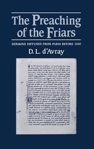 The Preaching of the Friars: Sermons Diffused from Paris before 1300