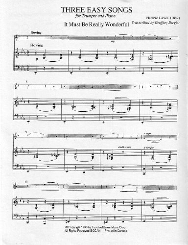 Three Easy Songs for Trumpet in Bb and Piano / Drei Leichte Lieder für Trompete in B und Klavier (Partitur und Stimme)