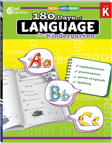 180 Days of Language for Kindergarten: Practice, Assess, Diagnose (180 Days of Practice)