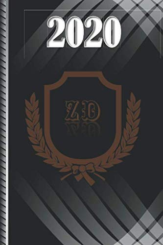 Terminplaner 2020: mit deutschen Feiertagen 2020 und Initialen ZD, Größe 6x9 Zoll (15,24 x 22,86 cm) [©JLPortelaP]