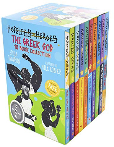 Hopeless Heroes: The Greek God Collection - 10 Book Box Set - Here Comes Hercules & More - Funny Greek Mythology Adventures - Illustrated with Free Audiobooks - Stella Tarakson | Perfect for Percy Jackson fans
