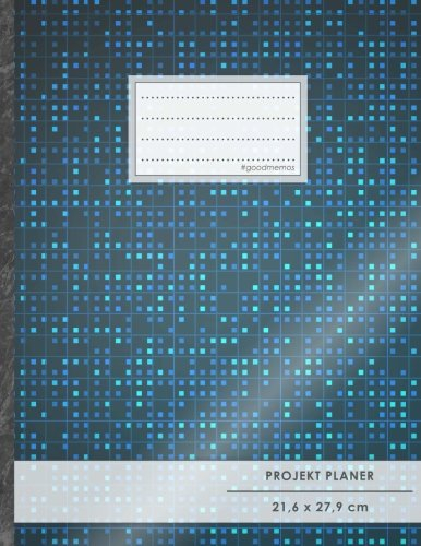 Projektplaner: DIN A4 • 70+ Seiten, Soft Cover, Register, Digitalisierung • #GoodMemos • Linke Seite für Planung (To Do Listen, Datum uvm.); Rechte Seite für Notizen