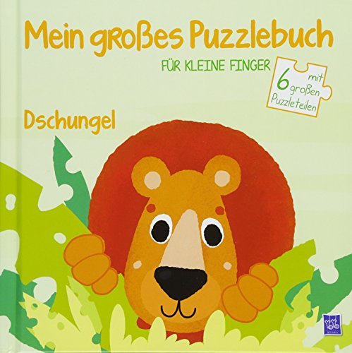 Mein großes Puzzlebuch für kleine Finger - Dschungel: Mit 6 großen Puzzleteilen
