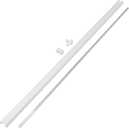 ABUS Stangenset FOS/FSA - Riegelstangen für Fenstersicherungen FOS550/A, FOS650/A und FSA3550 - 75 und 118 cm lang - 12025 - 2er Set - Weiß