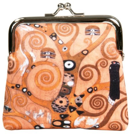 Fridolin Porte-Monnaie à Fermoir Clic Clac Klimt l'arbre de Vie, 10 cm, Multicolore