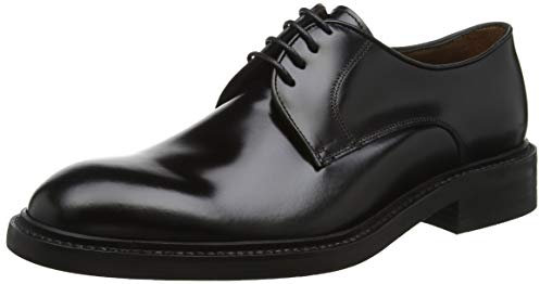 Lottusse L6710, Zapatos Derby con Cordones Hombre, Negro (Jocker P. Negro), 43 EU
