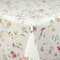 Wachstuch Wachstischdecke Tischdecke Gartentischdecke Größe wählbar Blumen Beige 120 x 200 cm Eckig abwaschbar