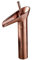ROZIN Euro Style Bathroom Basin Faucet Mixer Tap Red Copper Waterfall Vessel Sink Faucet Single Hole Deck Mounted