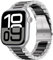 ARTCHE Cinturino per Apple Watch 42mm/41mm/40mm/38mm, in Acciaio Inossidabile Compatibile con iWatch, Metallo per Serie 10 9 8 SE 7 6 5 4 3 2, Argento & Nero