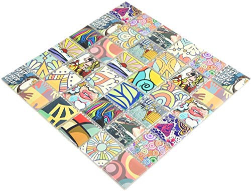 Keramik Mosaik POP Wand Küche Dusche Bad Fliesenspiegel Mosaikfliese Mosaikmatte Mosaikplatte