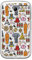 dakanna Transparent Hülle für [Samsung Galaxy Grand] Flexible Schutzhülle, Design Buddhistische Symbole Elefantenmeditation und Lilienblume, Klar TPU Case Cover Handyhülle Kompatibel mit Samsung Gala