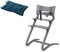 Leander Stuhl grau - Hochstuhl - Kinderstuhl - Erwachsenenstuhl mit Babybügel + Kissen dark blue